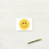 Post-it® Tournesol de sourire (Sur un bureau)