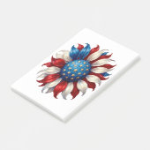Post-it® Tournesol Drapeau Américain 4 Juillet (Incliné)