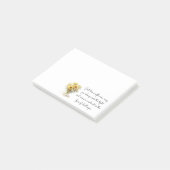 Post-it® Tournesol Inspirationnel Positif Dans Un Vase (Incliné)