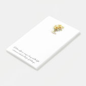 Post-it® Tournesol Inspirationnel Positif Dans Un Vase Post (Incliné)