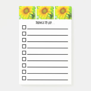 Post-it® Tournesol jaune clair et gai~À faire Liste