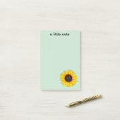 Post-it® Tournesol Jaune Vibrant en Fleur (Sur un bureau)