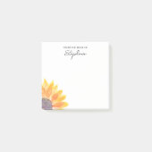 Post-it® Tournesol Personnalisé Du Bureau De (Devant)