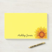Post-it® Tournesol post-it-notes (Sur un bureau)