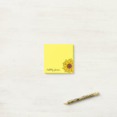 Post-it® Tournesol post-it-notes (Sur un bureau)