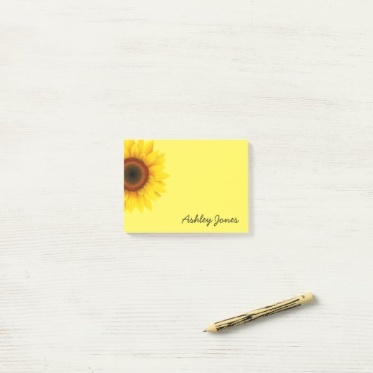 Post-it® Tournesol post-it-notes (Sur un bureau)