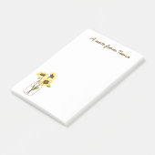 Post-it® Tournesols Dans Un Mason Jar Post-It Notes (Incliné)