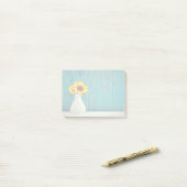 Post-it® Tournesols dans un vase (Sur un bureau)