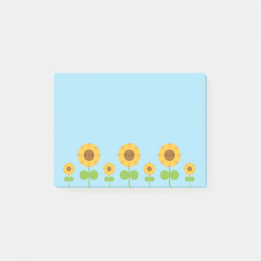 Post-it® Tournesols de Kawaii (Devant)