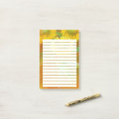Post-it® Tournesols peints doux (Sur un bureau)