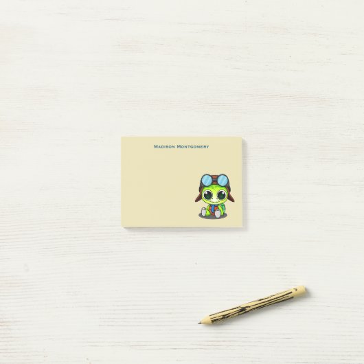 Post-it® Tourtle de Cute Personnalized (Sur un bureau)