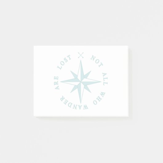 Post-it® Tous ceux qui errent ne sont pas perdus (Devant)