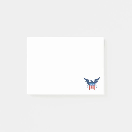 Post-it® Tout American Eagle & Flag Patriotic (Devant)
