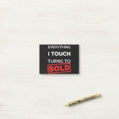 Post-it® Tout Ce Que J'Ai Touché Se Vend (Sur un bureau)