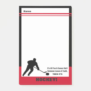 Post-it® Tout est amusant & jeux...puis c'est HOCKEY !