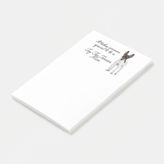 Post-it® Toy Fox Terrier Maman Post-It Notes (Incliné)