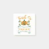 Post-it® Tracer ou traiter les os croisés citrouille Hallow (Devant)