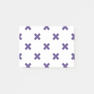 Post-it® Traces croisées ultra violettes sur blanc