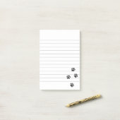 Post-it® Traces Paw Dog Distresse (Sur un bureau)