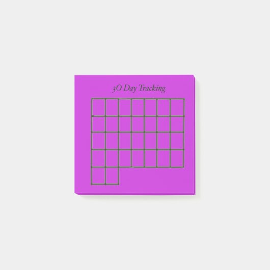 Post-it® Tracker 30 jours Purple Notes collantes (Devant)