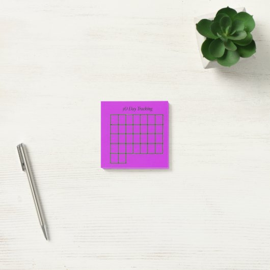 Post-it® Tracker 30 jours Purple Notes collantes (Bureau)