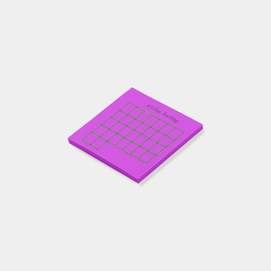 Post-it® Tracker 30 jours Purple Notes collantes (Incliné)