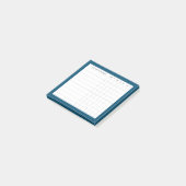 Post-it® Tracker Habit personnalisé dans Ocean Blue (Incliné)