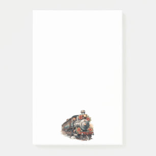 Post-it® Train à vapeur vintage Noël traditionnel