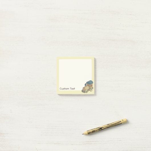Post-it® Train de jouets (Sur un bureau)
