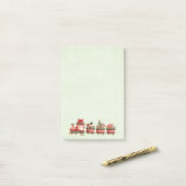Post-it® Train de Noël Vintage avec jouets (Sur un bureau)
