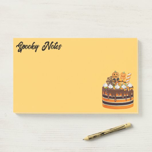Post-it® Traitements d'Halloween éffrayants (Sur un bureau)
