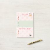 Post-it® Traitez les chats (Sur un bureau)
