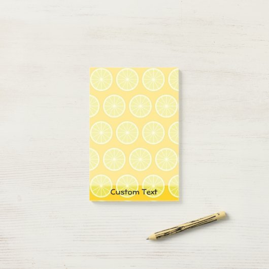 Post-it® Tranche de citron (Sur un bureau)
