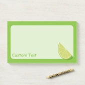 Post-it® Tranche de citron vert (Sur un bureau)