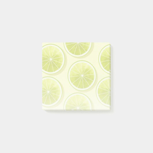 Post-it® Tranches de chaux sur Jaune clair (Devant)