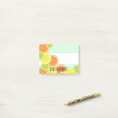 Post-it® Tranches de fruits vert à la menthe modernes (Sur un bureau)