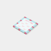 Post-it® Tranches de pastèque sur Motif Turquoise (Incliné)