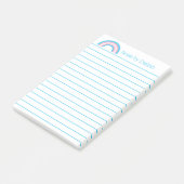 Post-it® Transgender Pride Rainbow Flag Lined Custom (Incliné)