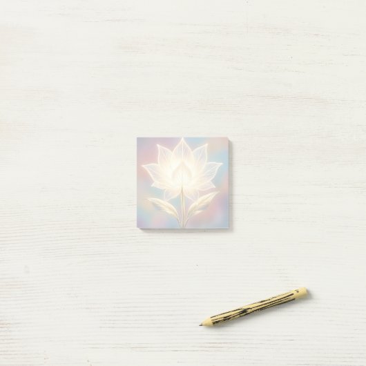 Post-it® Translucent Lotus on Soft Background (Sur un bureau)
