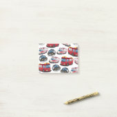 Post-it® Transport de police, ambulance et pompiers. (Sur un bureau)