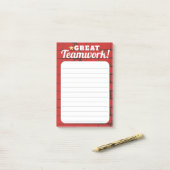 Post-it® Travail d'équipe d'étoile de récompense de (Sur un bureau)