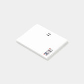 Post-it® Travail d'équipe sur mesure du logo de l'entrepris (Incliné)