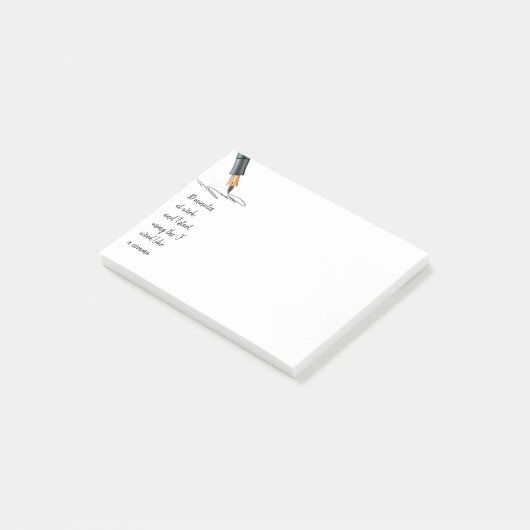 Post-it® Travail drôle Dire Drôle Citation Post-it Notes (Incliné)