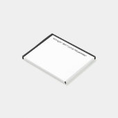 Post-it® Travailler à nouveau juste fait Hier Citation drôl (Incliné)