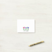 Post-it® Travailleur social...Fleurs, Coeurs et Papillons (Sur un bureau)