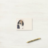 Post-it® Treeing Walker Coonhound Peinture - Art original (Sur un bureau)
