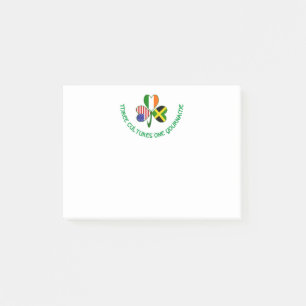 Post-it® Trèfle personnalisé américano-irlandais jamaïcain