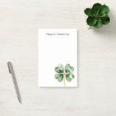 Post-it® Trèfle Vert Or Saint-Patrick (Bureau)