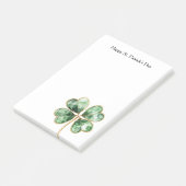 Post-it® Trèfle Vert Or Saint-Patrick (Incliné)