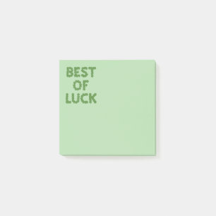 Post-it® Trèfles Chanceux Message de Félicitations